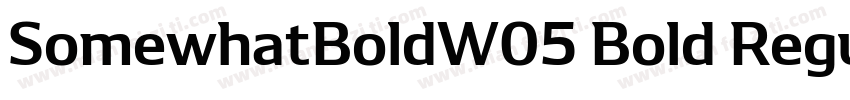 SomewhatBoldW05 Bold Regular字体转换